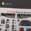 KELIK K72150 Bristol Beauhfighter TF.X - interior 3D decals for Airfix kit 1/72